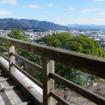 Château de Maruoka (Fukui), Vue sur la ville depuis le donjon 2