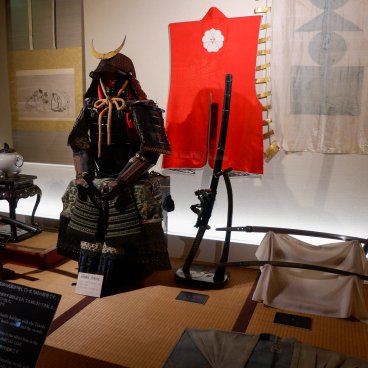 Maison de samurai Aoyagi-ke (Kakunodate), Exposition d'un équipement complet de guerrier de l'époque féodale