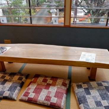 Inaho (Kakunodate), Espace des tatamis dans la salle du restaurant de Tsukemono d’Akita