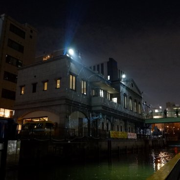 Osaka River Fantasy, projections de mapping video Waterside Projection Mapping sur le canal Higashi-Yokobori