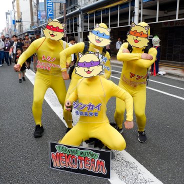 Nipponbashi Street Festa (Osaka), cosplayers Teenage Mutant Neko Team