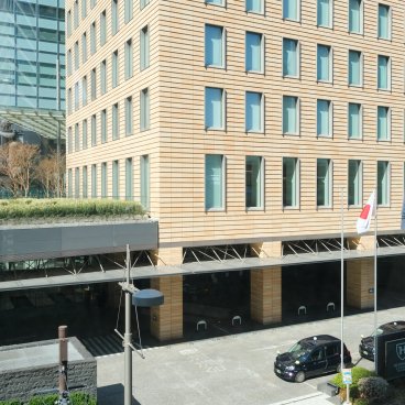 The Royal Park Hotel Iconic Tokyo Shiodome, vue sur la façade de l'hôtel