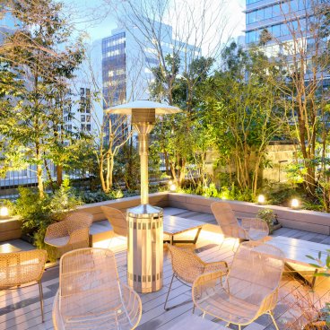 The Royal Park Canvas Fukuoka Nakasu (Kyushu), toit-terrasse végétalisé de l'hôtel