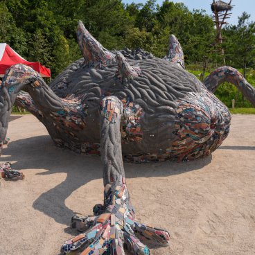 Ghibli Park (Nagoya), statue Demon Spirit dans le Village de Mononoke