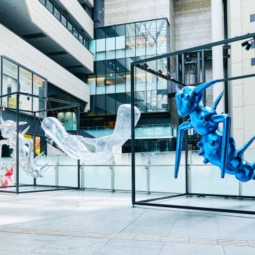 Osaka Art & Design 2025, exposition YOKAI UNITY (Maki Takato) à Nankai Namba Station