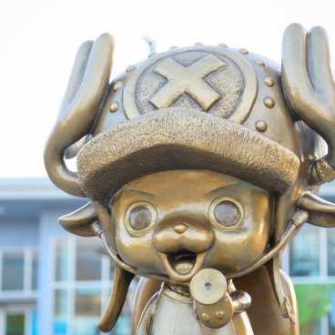 Pèlerinage One Piece à Kumamoto (Kyushu), statue de Chopper dans le centre-ville 2