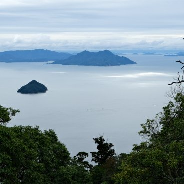 Mont Misen (Miyajima), Vue sur la Mer Intérieure de Seto