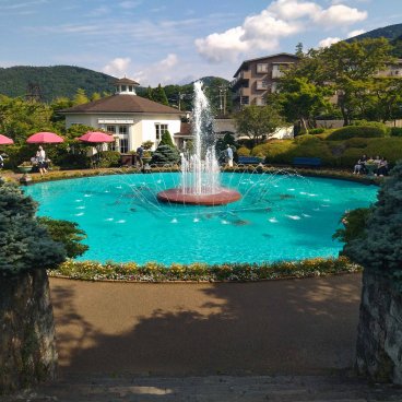 Hakone (Kanagawa), parc Gora en juin