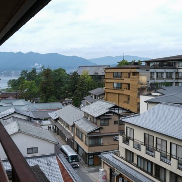 Iwaso (Miyajima), Vue sur la mer depuis une chambre Standard du bâtiment Shinkan (Annex)