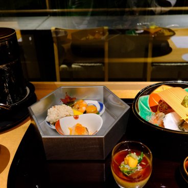 Iwaso (Miyajima), Repas Kaiseki servi le soir