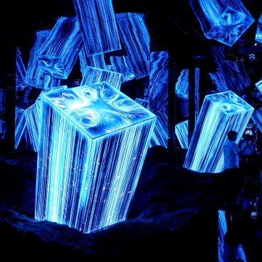 teamLab Biovortex Kyoto, Megaliths in the Eternal Existence of the Open Universe 2