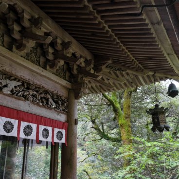 Nata-dera (Ishikawa), Détail de la décoration d'un des pavillons du temple