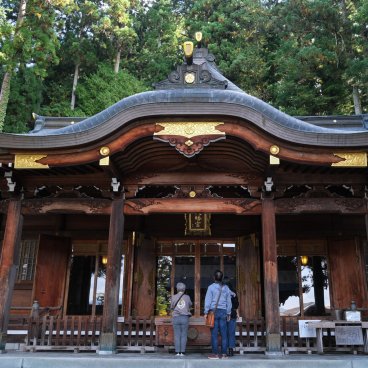 Takayama (Alpes Japonaises), pavillon principal du sanctuaire Sakurayama Hachiman-gu