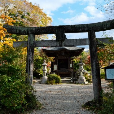 Vallée de Kiso (Alpes japonaises), temple Rinsen-ji (ville de Agematsu, Nagano)