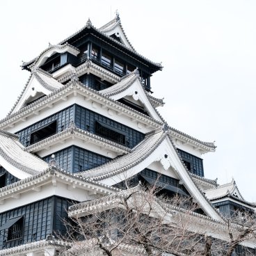 Château de Kumamoto, donjon Tenshukaku reconstruit depuis 2021 (2)