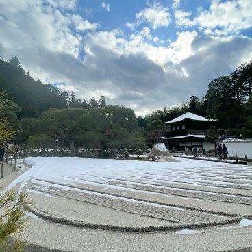 Ginkaku-ji (Kyoto), Pavillon d'Argent sous la neige en hiver