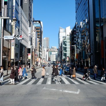Ginza (Tokyo), touristes et résidents au début de l'année 2026 (2)