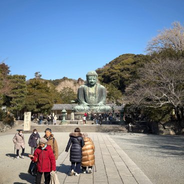 Bouddha de Kamakura, moins de touristes au début de l'année 2026
