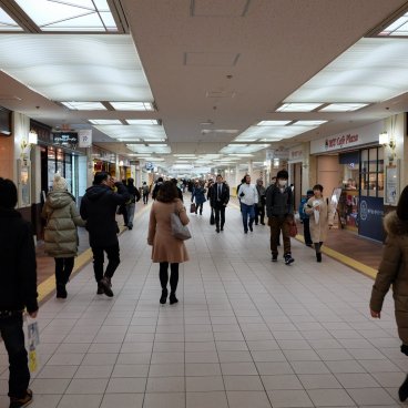 Sapporo (Hokkaido), galeries marchandes de la ville en souterrain en hiver