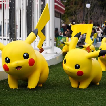 PokéPark Kanto (Tokyo), Troupeau de Pikachu près du manège Pika Pika Paradise