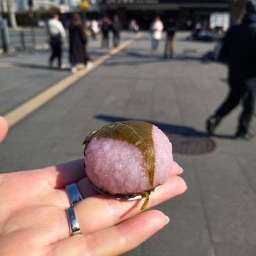 Shunbun no Hi, Gâteau sakura mochi dans le style du Kansai