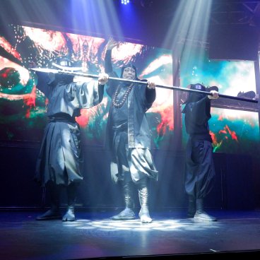 Ninja + Kabuki Tokyo (Shinjuku), Le ninja noir Tigre et ses compagnons ninja