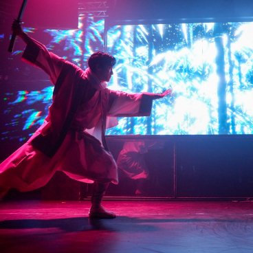 Ninja + Kabuki Tokyo (Shinjuku), Le ninja Dragon au combat