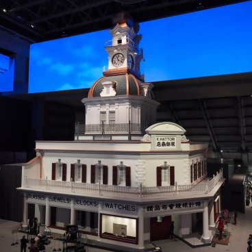 Musée Edo-Tokyo, reconstitution de l'horlogerie Hattori de l’ère Meiji