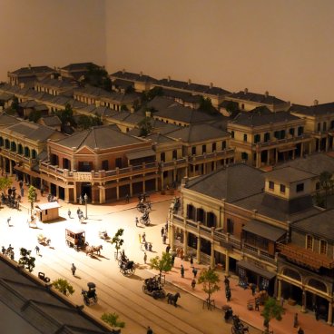 Musée Edo-Tokyo, reconstitution miniature de la ville à l'époque moderne