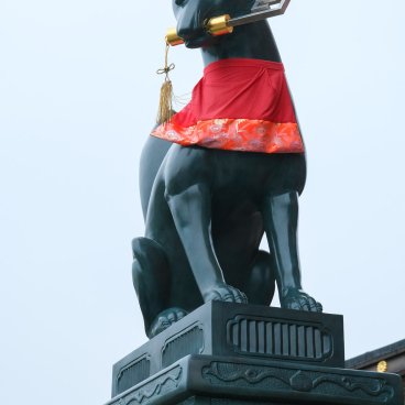 Fushimi Inari Taisha à Kyoto, Statue de renard 2