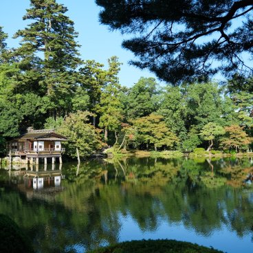 Kanazawa, jardin Kenroku-en au début de l'automne 