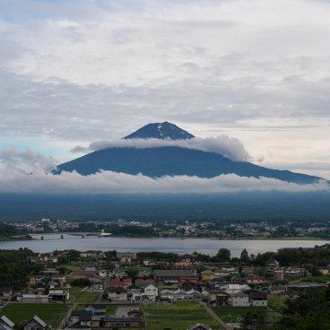 Mt.Fuji Glamping Terrace MINENOHANA (Kawaguchiko), vue sur le Mont Fuji de jour