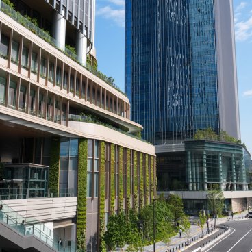 Takanawa Gateway City (Tokyo), Base des tours jumelles de The Linkpillar 1