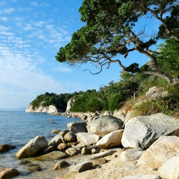 Ferme de Miyajima, Plage à proximité de la ferme