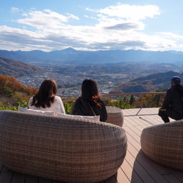 Nagatoro (Saitama), Vue sur les montagnes depuis l'observatoire du Mont Hodo-san