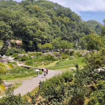 Nagatoro (Saitama), Vue sur les berges de la rivière Arakawa en été