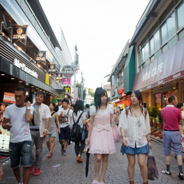 Takeshita Dori, le long de l'avenue piétonne