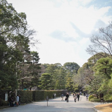 Kokyo Palais Impérial de Tokyo, Vue sur le jardin extérieur