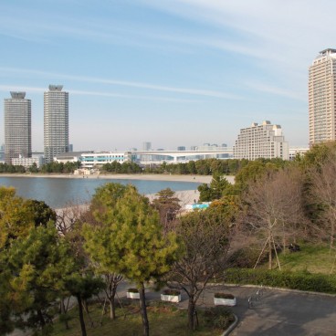 Plage Odaiba en hiver