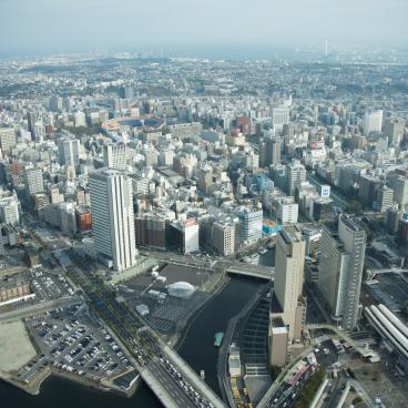 Yokohama, vue sur la ville depuis Landmark Tower