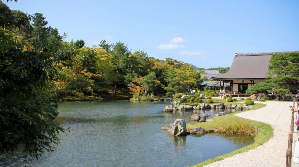 Tenryu-ji (Arashiyama, Kyoto), jardin zen et enceinte du temple