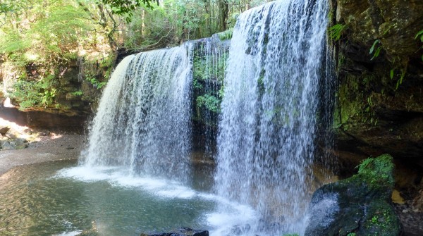 Cascade de Nabegataki (Kumamoto), Vue sur le petit lac