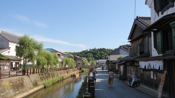 Sawara (Katori, Chiba), rue du quartier préservé au bord du canal 2