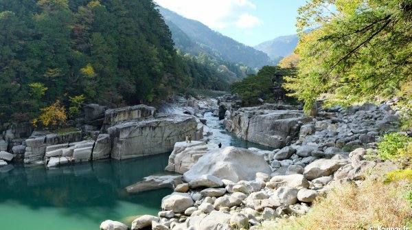 Vallée de Kiso (Alpes japonaises), gorges Nezame no Toko (ville de Agematsu, Nagano)