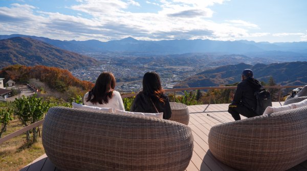 Nagatoro (Saitama), Vue sur les montagnes depuis l'observatoire du Mont Hodo-san