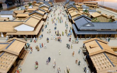 Musée Edo-Tokyo, reconstitution miniature de l'ancienne capitale