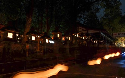 Nara, Kasuga Taisha, Setsubun Mantoro, Allée des lanternes de pierre