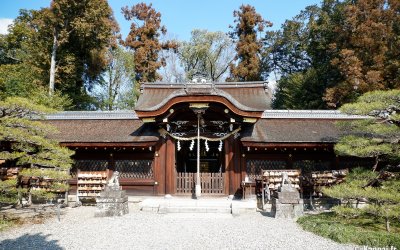 Umenomiya Taisha (Kyoto), pavillon principal du sanctuaire