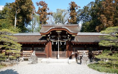 Umenomiya Taisha (Kyoto), pavillon principal du sanctuaire