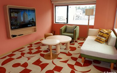 The Royal Park Hotel Ginza 6-chome (Tokyo), salon TV de la suite de l'hôtel